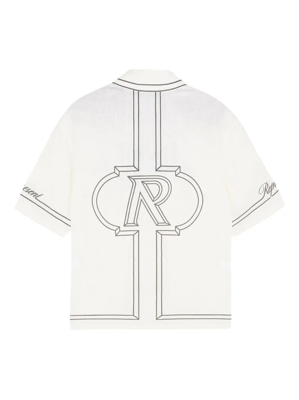 Represent Overhemd met print WHITE