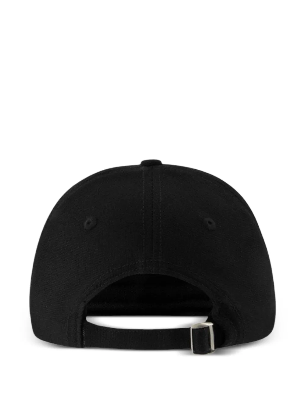 FLÂNEUR Katoenen pet met geborduurd logo - Zwart