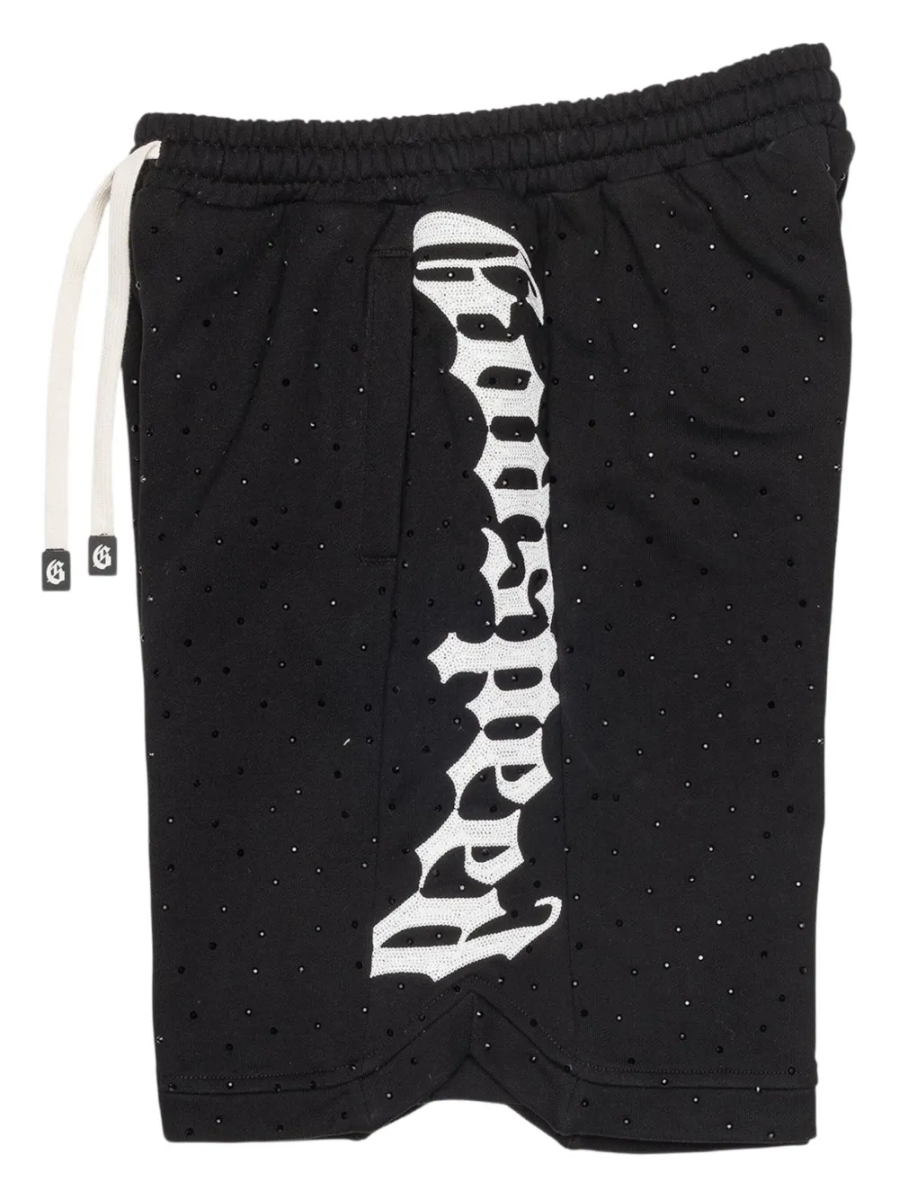 GODSPEED rhinestone-embellished graphic shorts | Black | Image 1