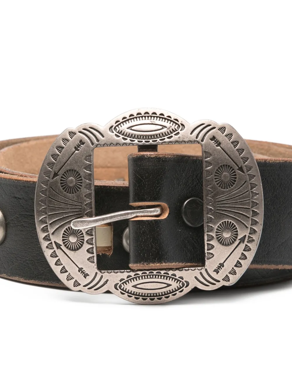 Htc Los Angeles Concho Belt In Black