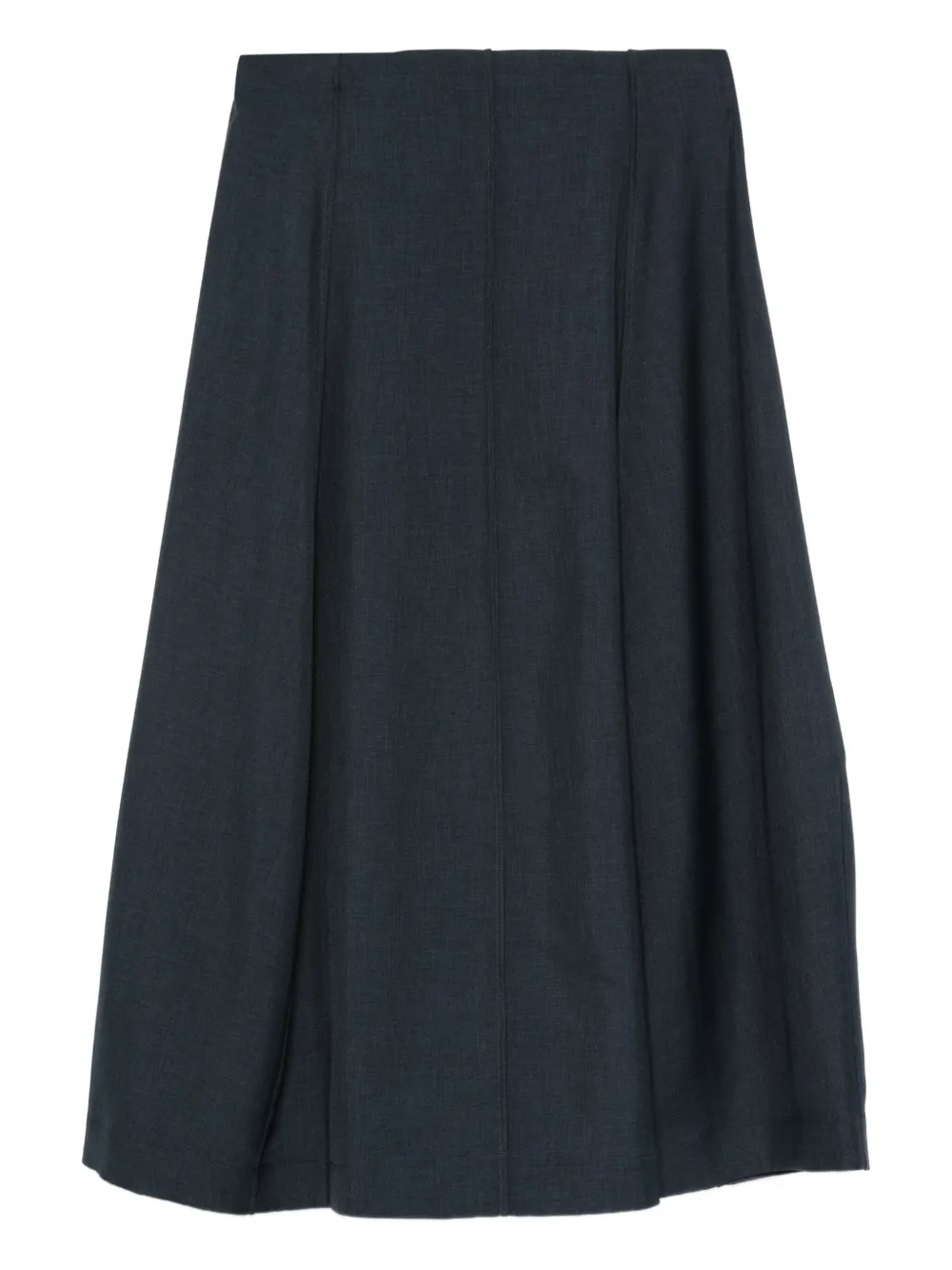 Theory pleat-detail midi skirt Blauw