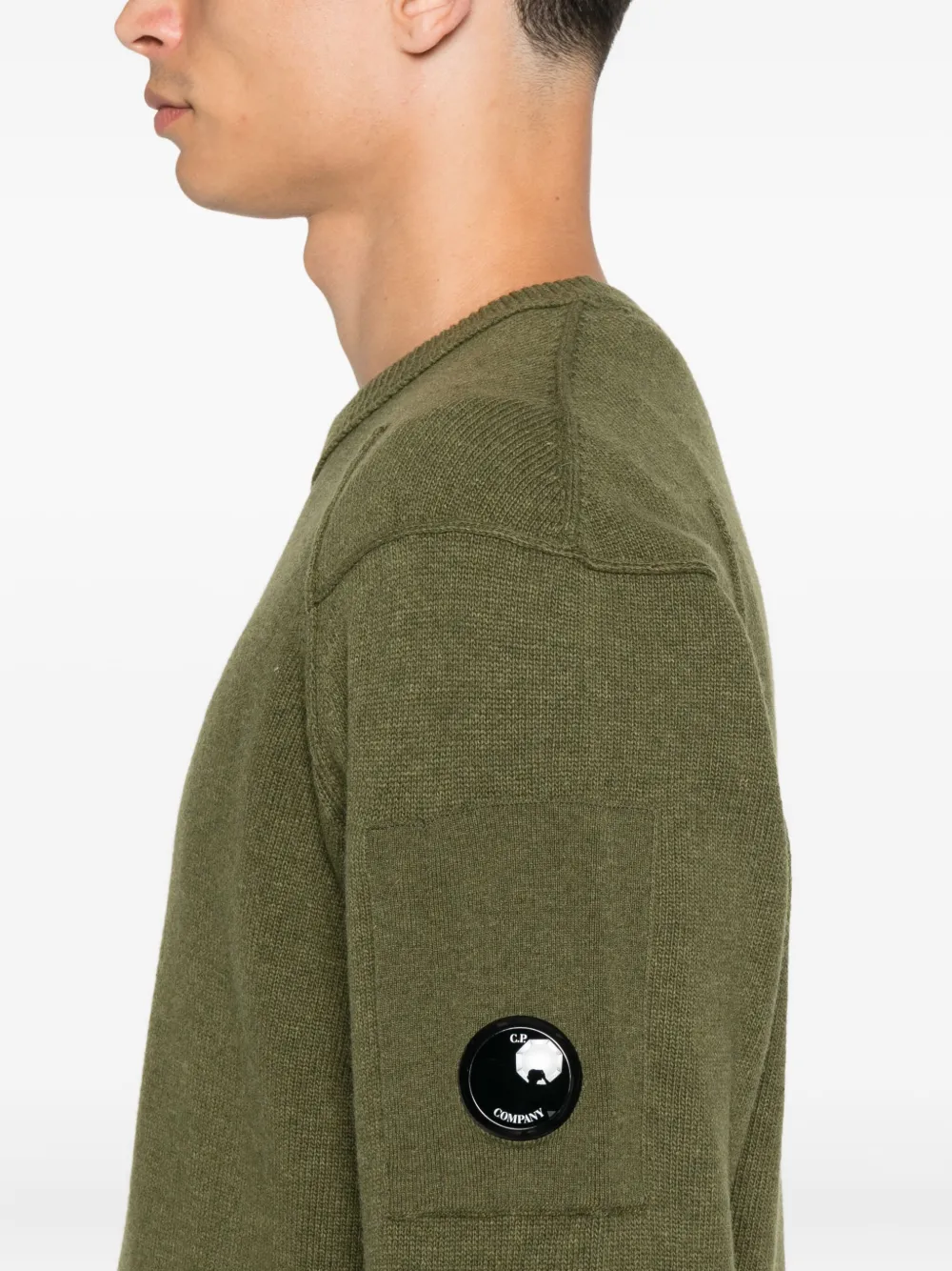 C.P. Company Trui met Lens-detail Groen