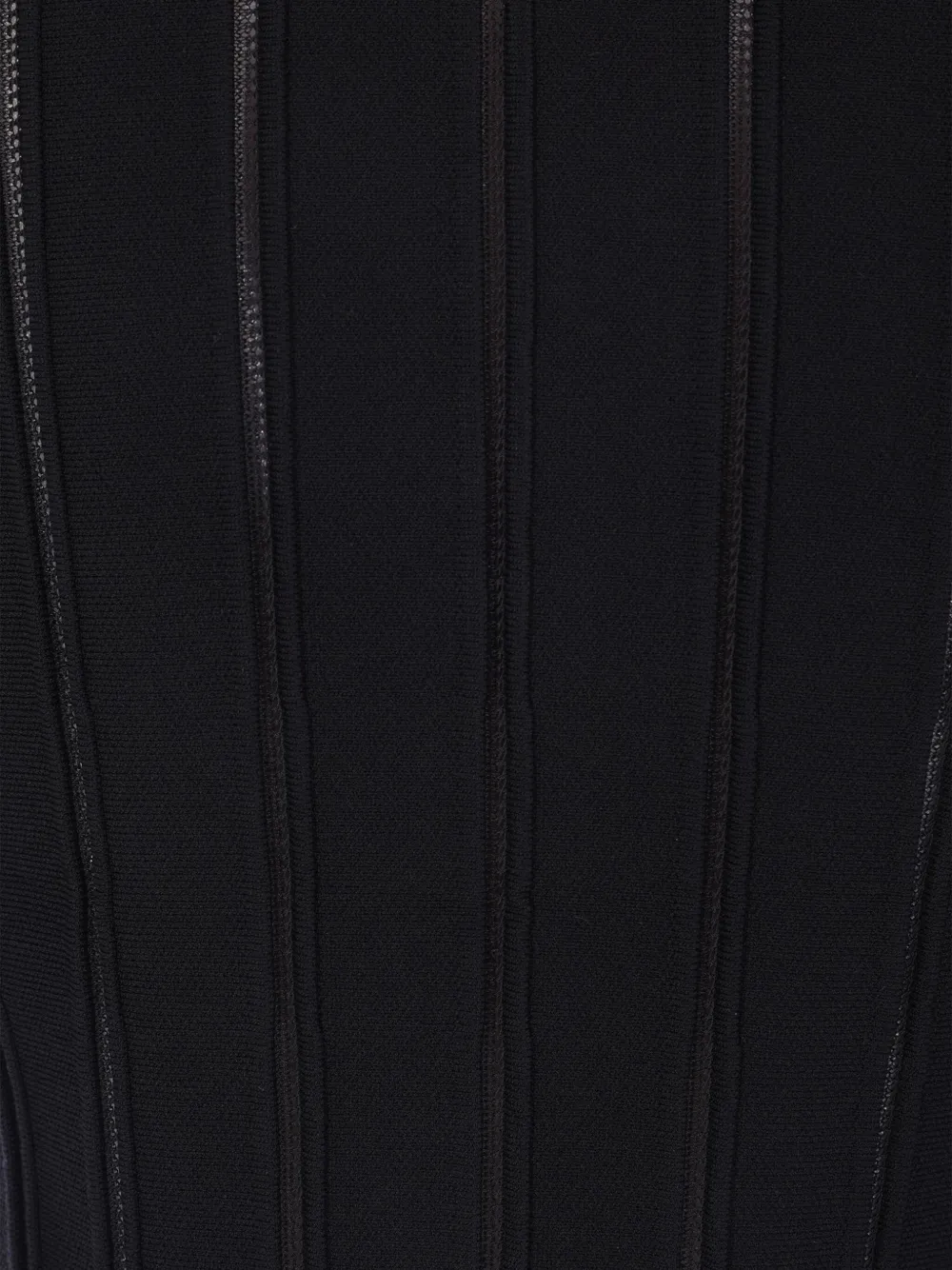Elisabetta Franchi ribbed-knit peplum cardigan Zwart