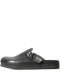 Needles perforated buckled mules - Black