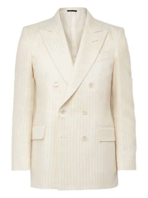 TOM FORD striped double-breasted blazer