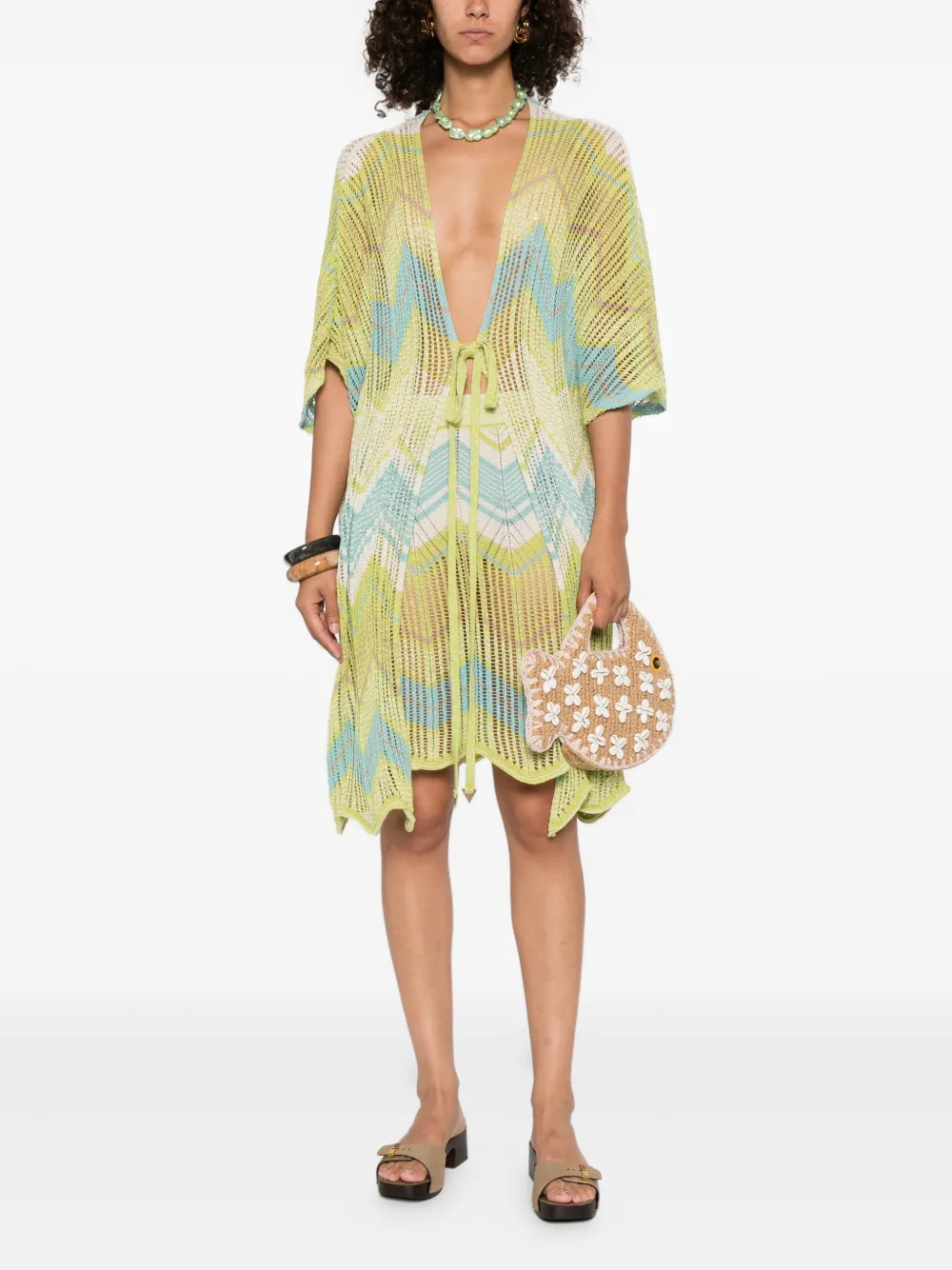 Akep chevron-pattern scalloped skirt | A-Line Skirts | Image 2
