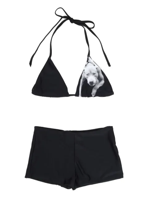 NIIHAI dog-print bikini set
