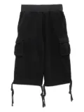 NIIHAI drawstring pocket capri trousers - Black