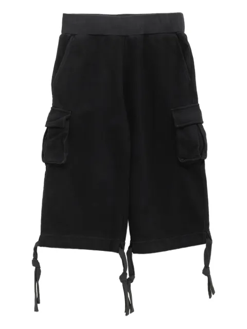 NIIHAI drawstring pocket capri trousers