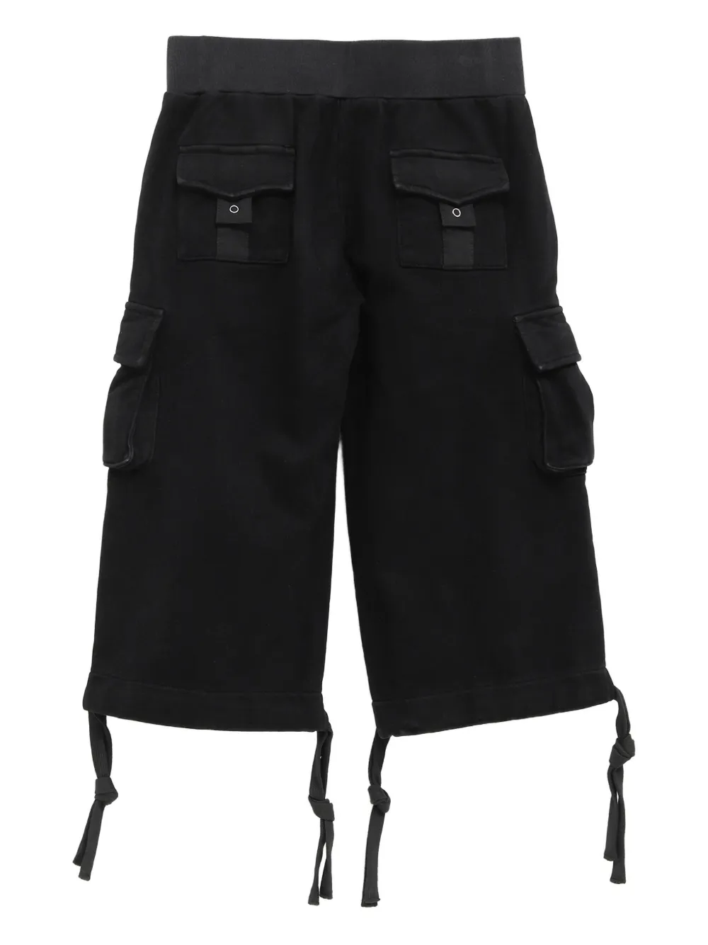 NIIHAI Capri broek met trekkoord en zak - Zwart