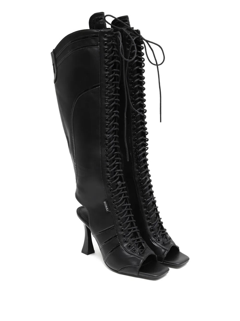 NIIHAI 105mm Striker lace-up boots Black