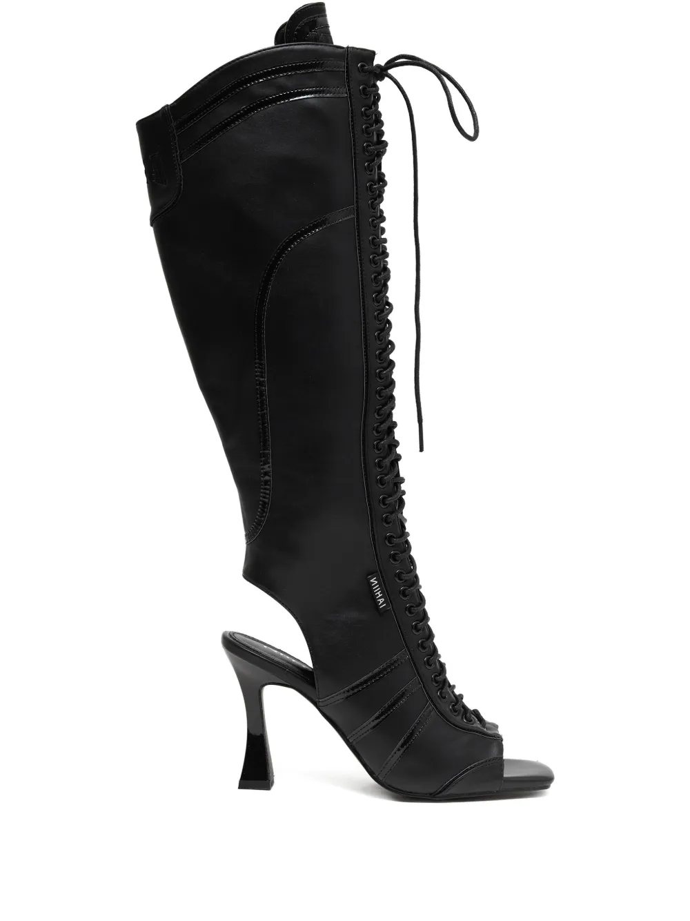 NIIHAI 105mm Striker lace-up boots Black