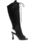 NIIHAI 105mm Striker lace-up boots - Black
