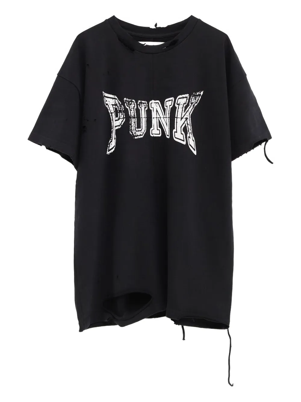 Matiéres distressed-effect t-shirt | أسود | Image 1