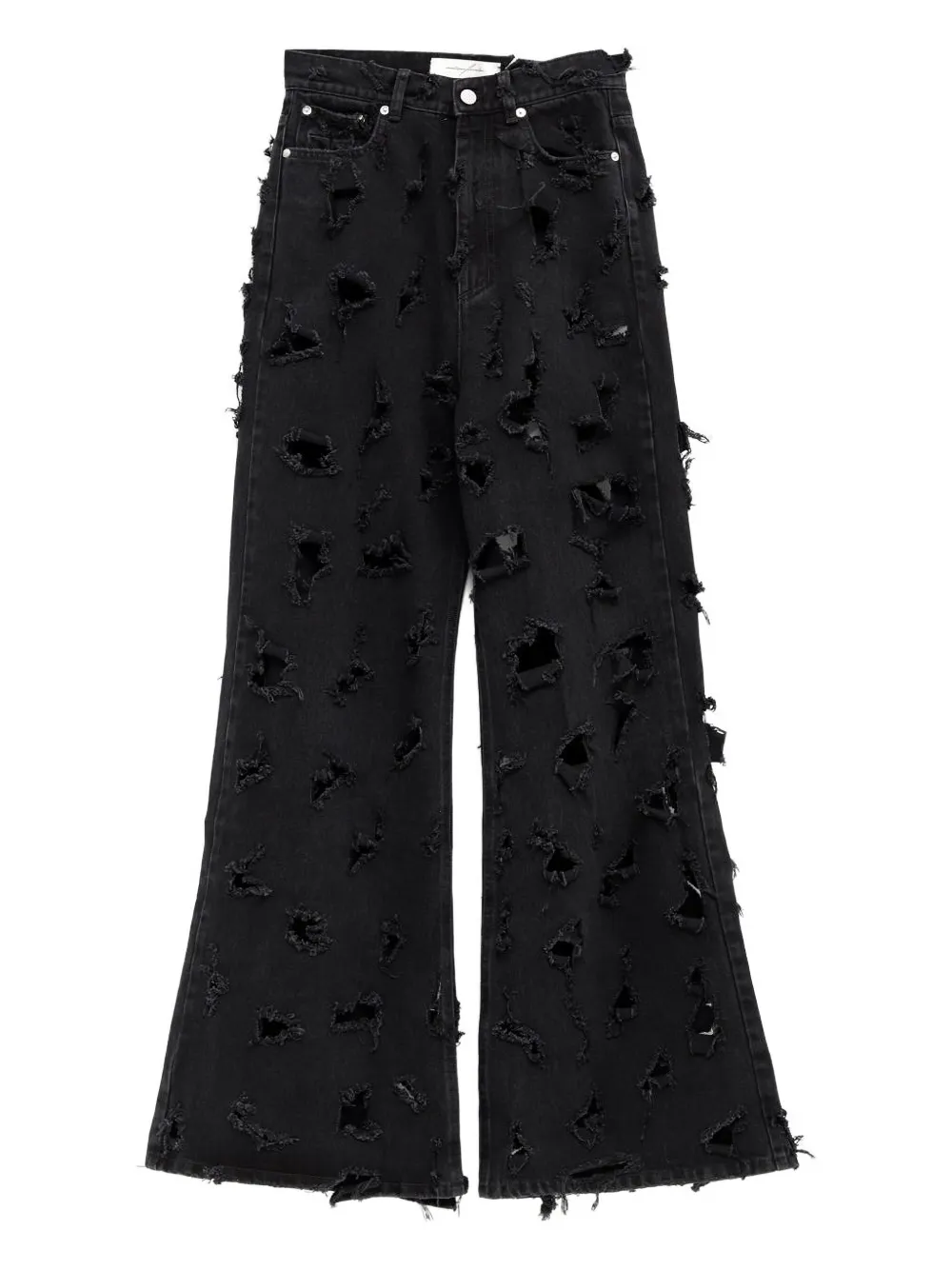 Matiéres distressed-effect jeans | Black | Image 1