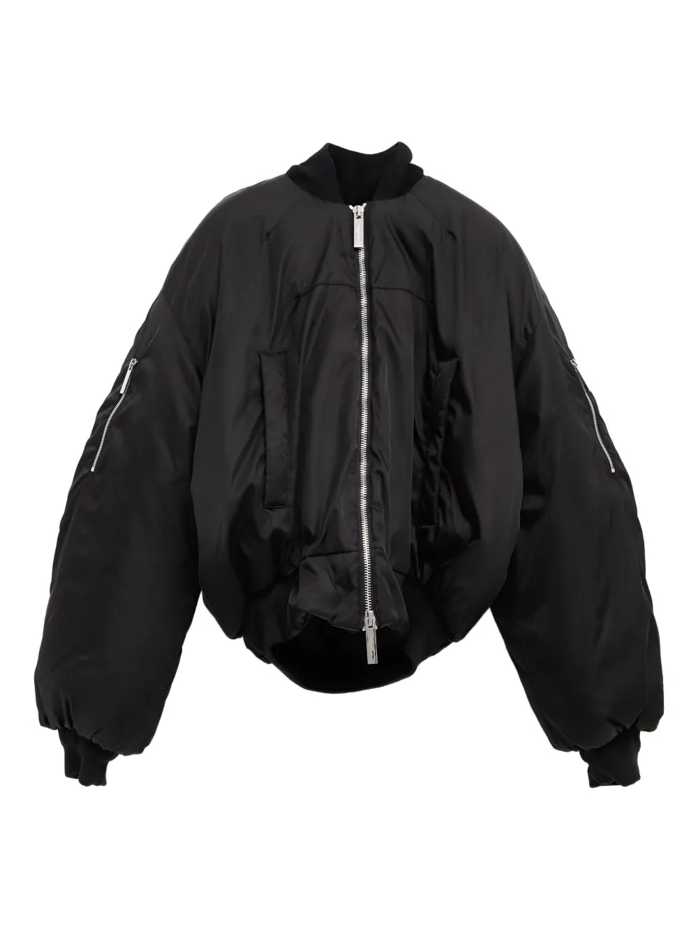 Matiéres zip-up bomber jacket | Black | Image 1