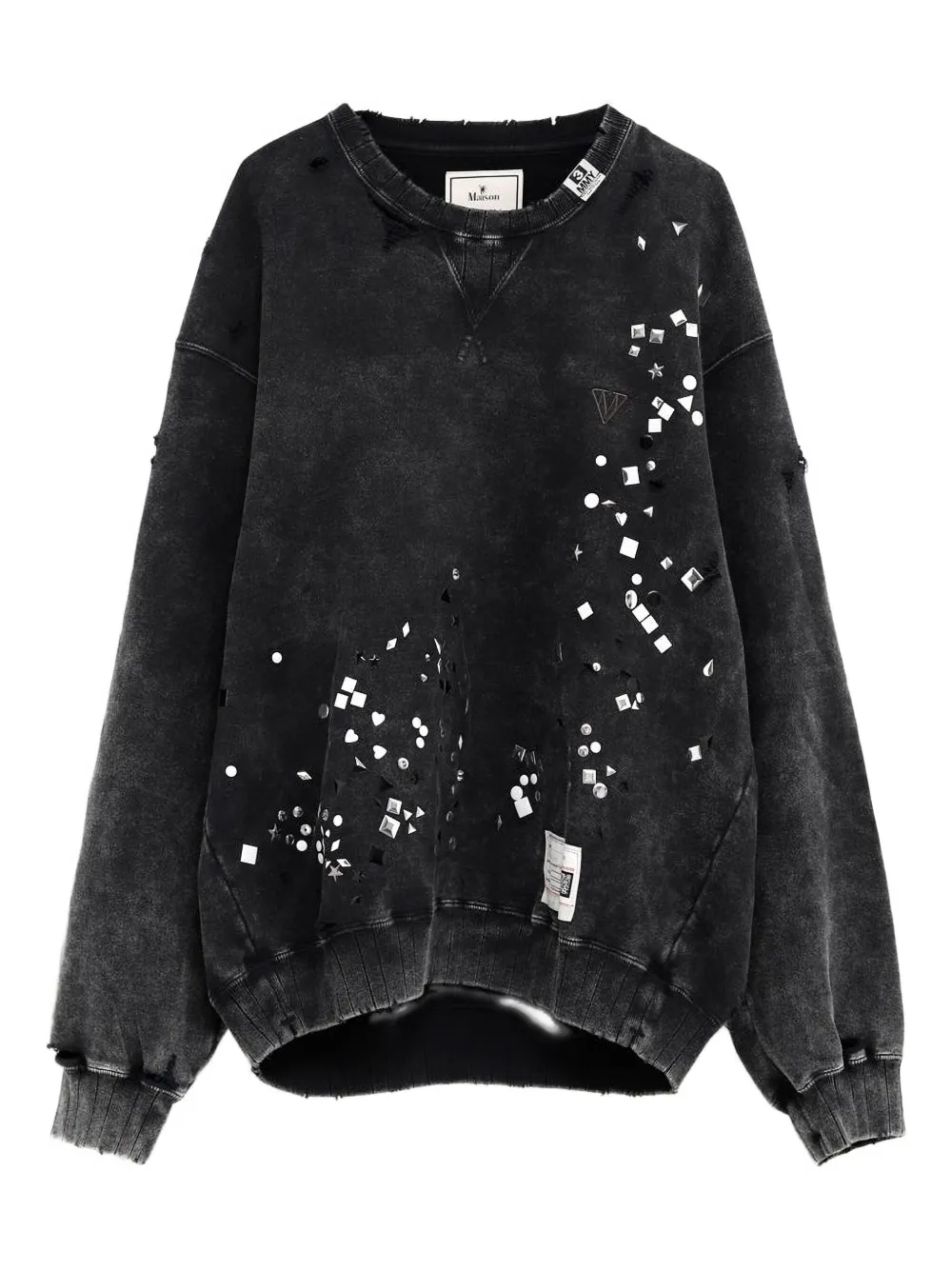 Maison MIHARA YASUHIRO ラウンドネック プルオーバー - ブラック