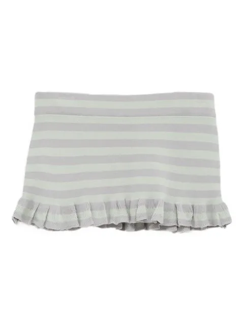 NIIHAI striped ruffle skirt