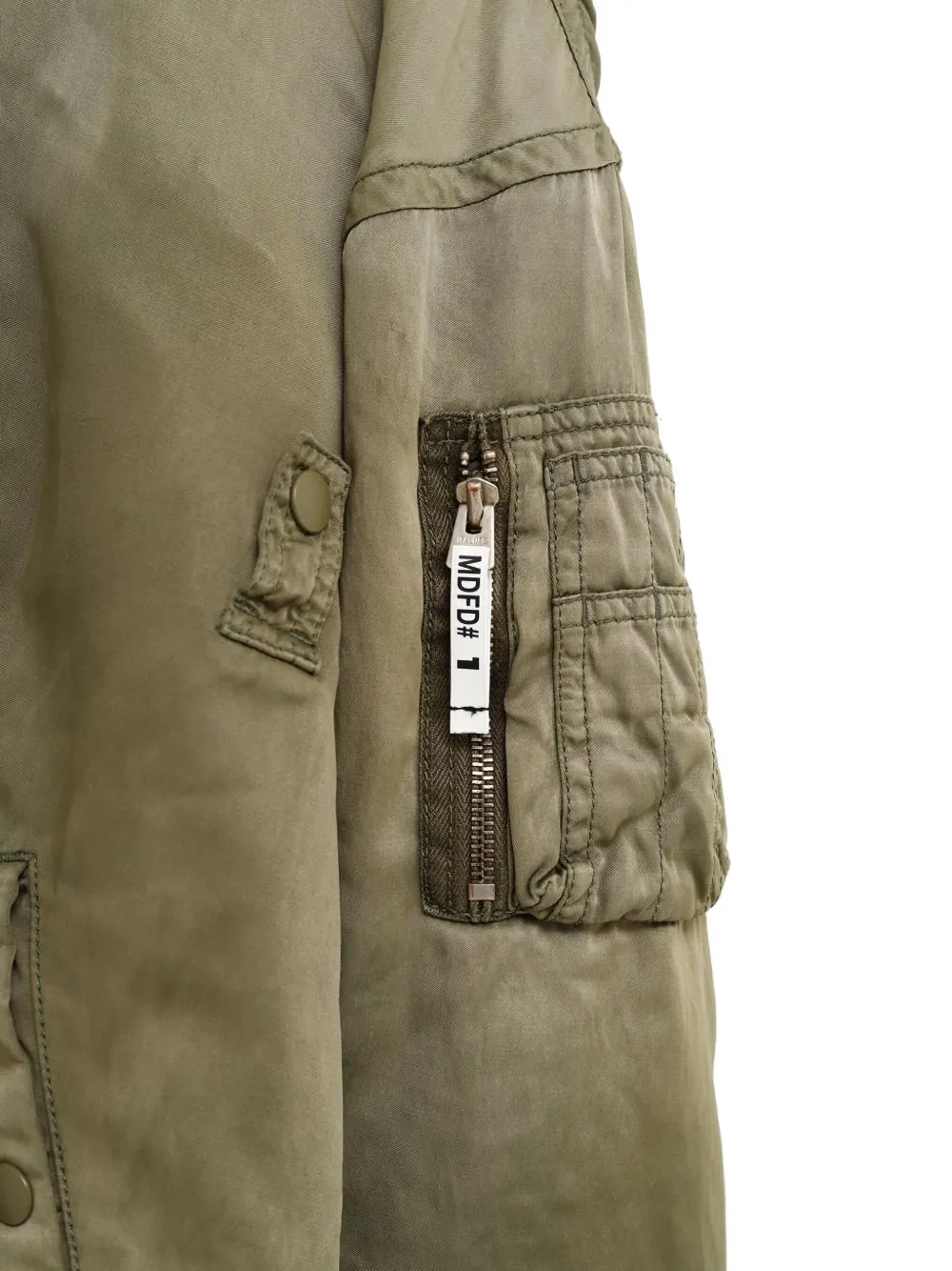 Maison MIHARA YASUHIRO Bomberjack met rits Groen