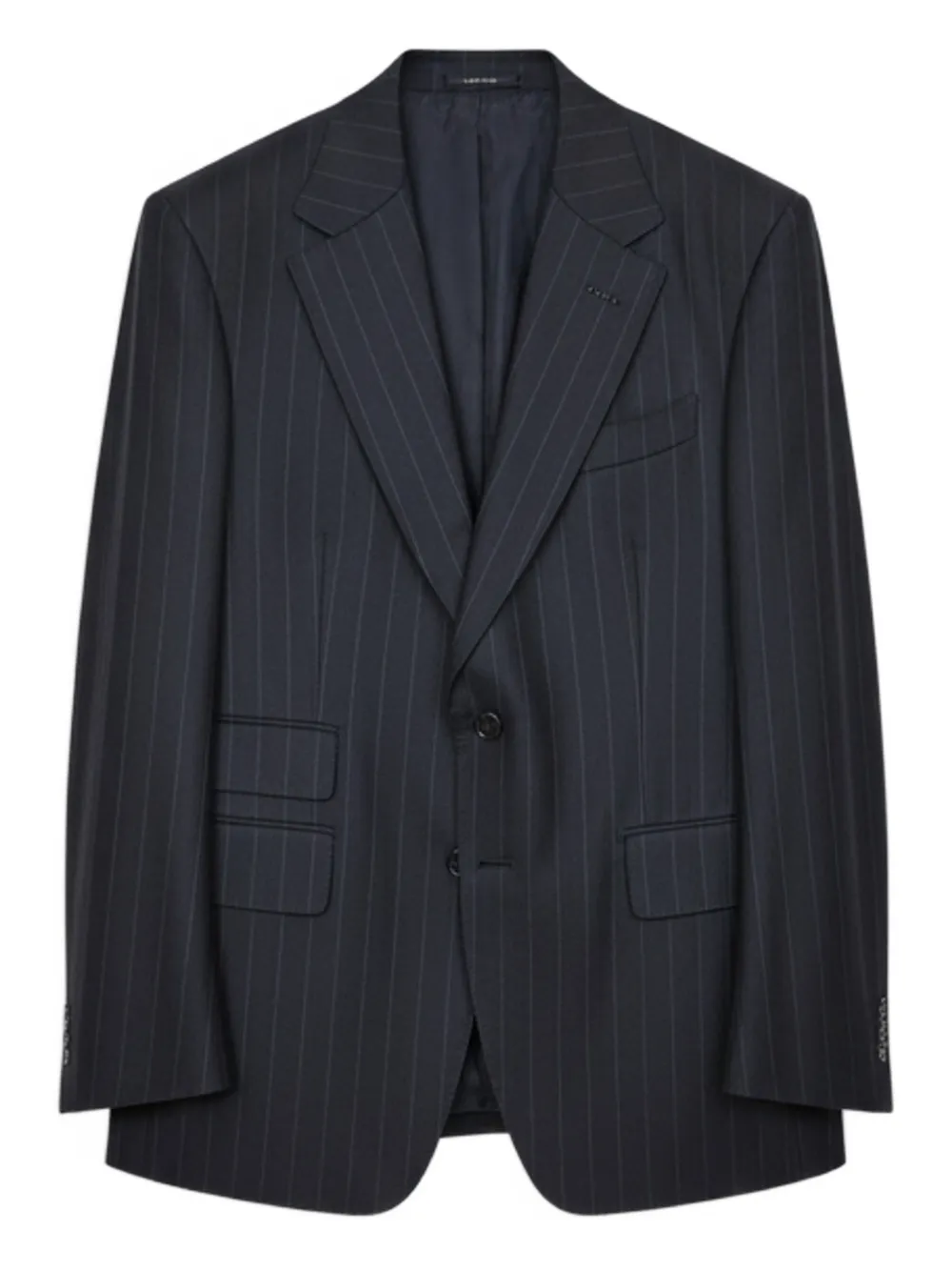 TOM FORD blazer con botones y rayas diplomáticas estampadas | gris | Image 1