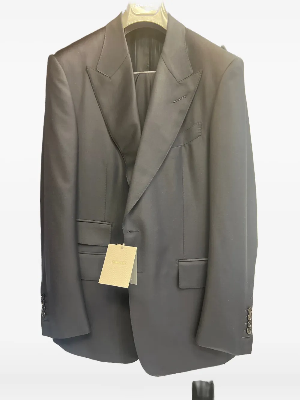 Tom Ford Patch Pocket Wool Suit In Gray