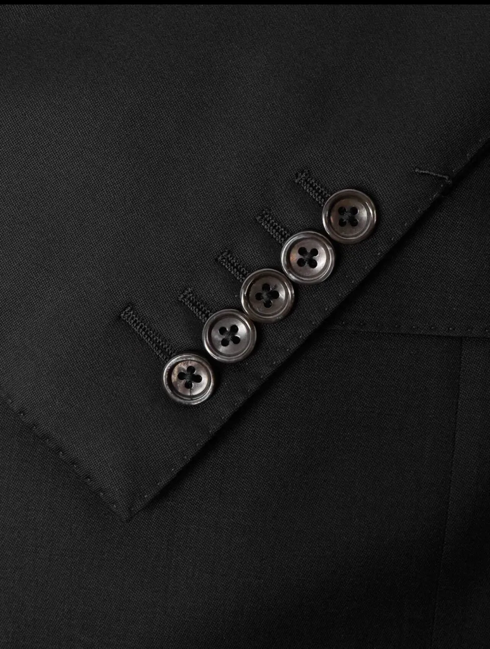 Tom Ford Shelton Slim-fit Tapered Grain De Poudre Wool And Mohair-blend Suit Trousers In Black