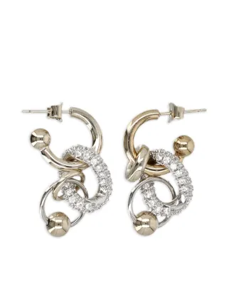 Justine Clenquet Lexie ピアス | シルバートーン | FARFETCH JP