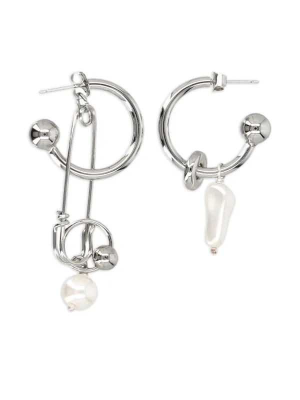 ピアス Justine Clenquet RYDER EARRINGS (RYDEREARRINGS PALLADIUM) Justine Clenquet Ryder Earrings | Silver | FARFETCH