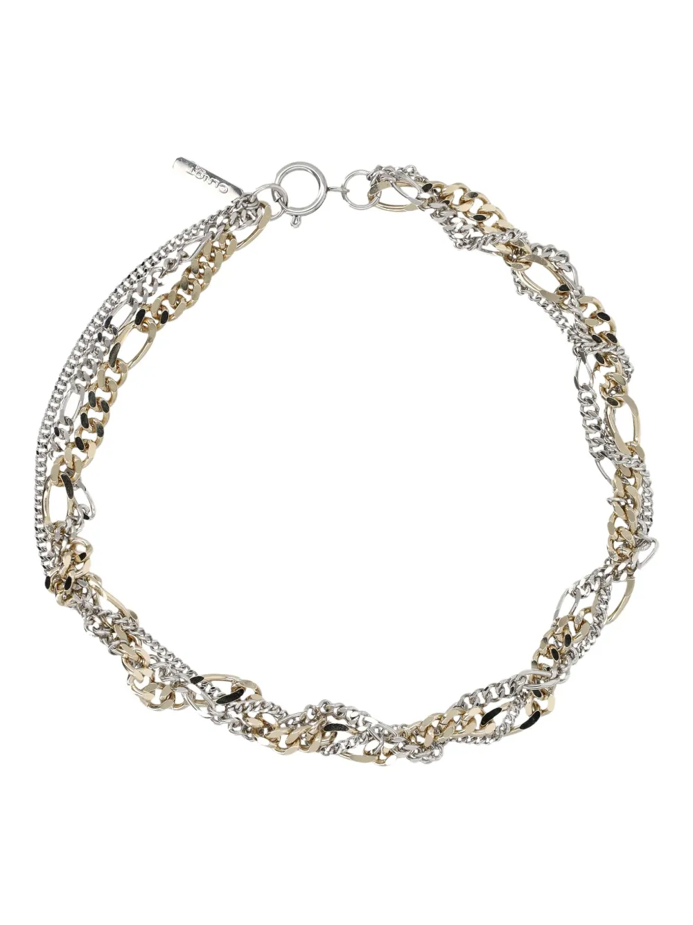 multi-chain choker necklace