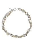 Justine Clenquet multi-chain choker necklace - Silver
