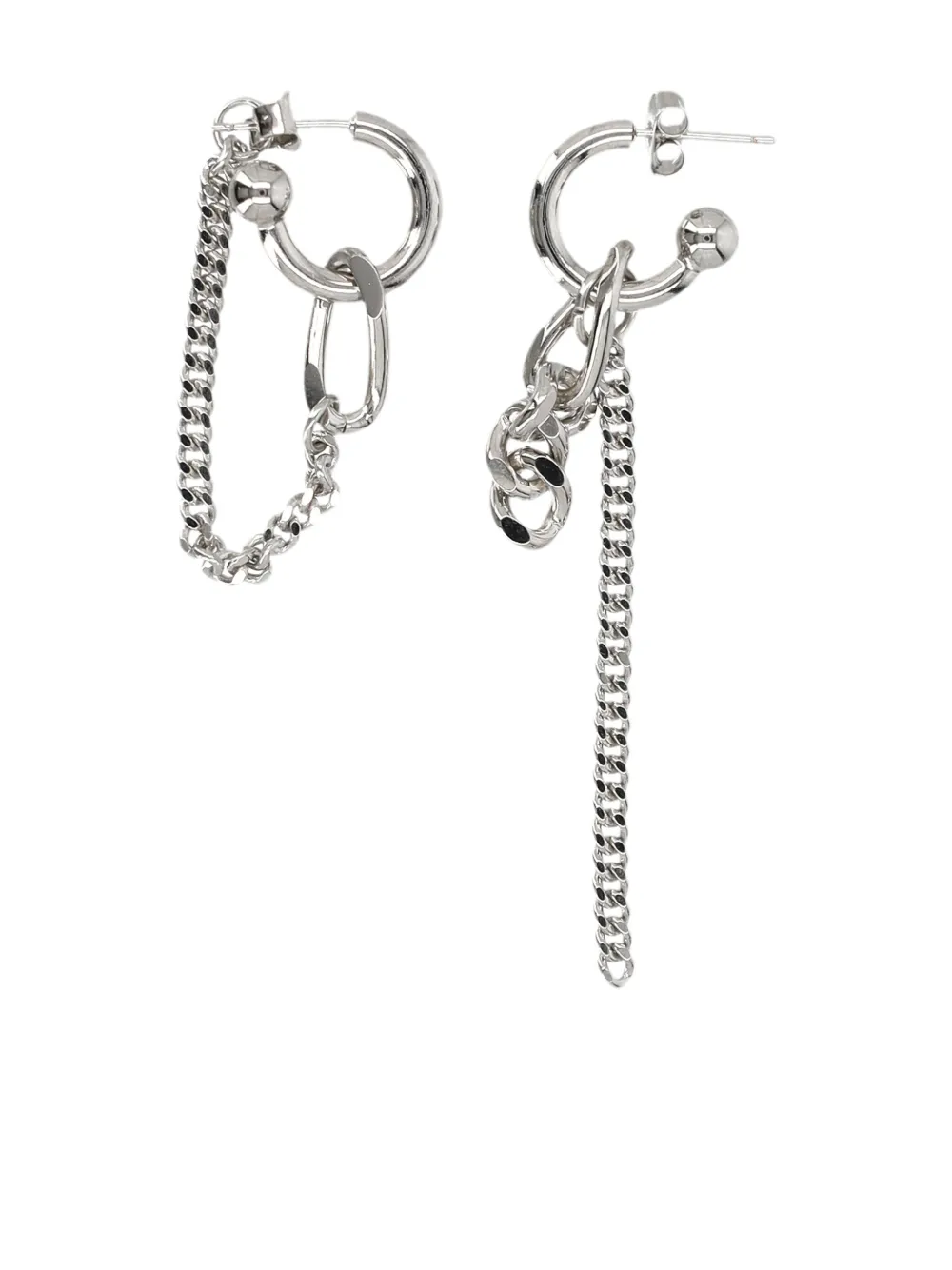 Amon chain-hoop earrings