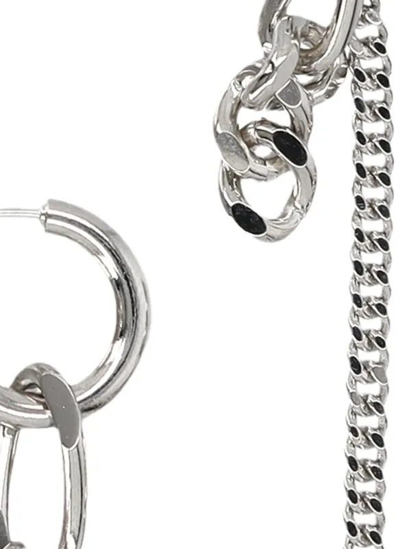 【Justine Clenquet】大人気★Amon アモンピアス シルバー Justine Clenquet Amon チェーンフープピアス | シルバートーン