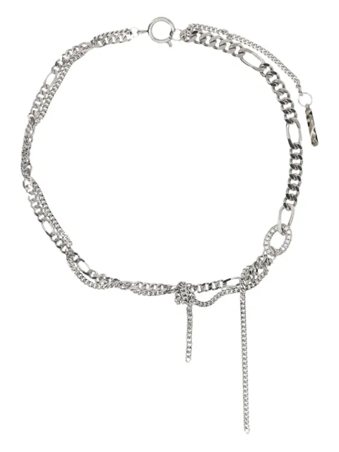 Justine Clenquet Lois chain-link knot necklace