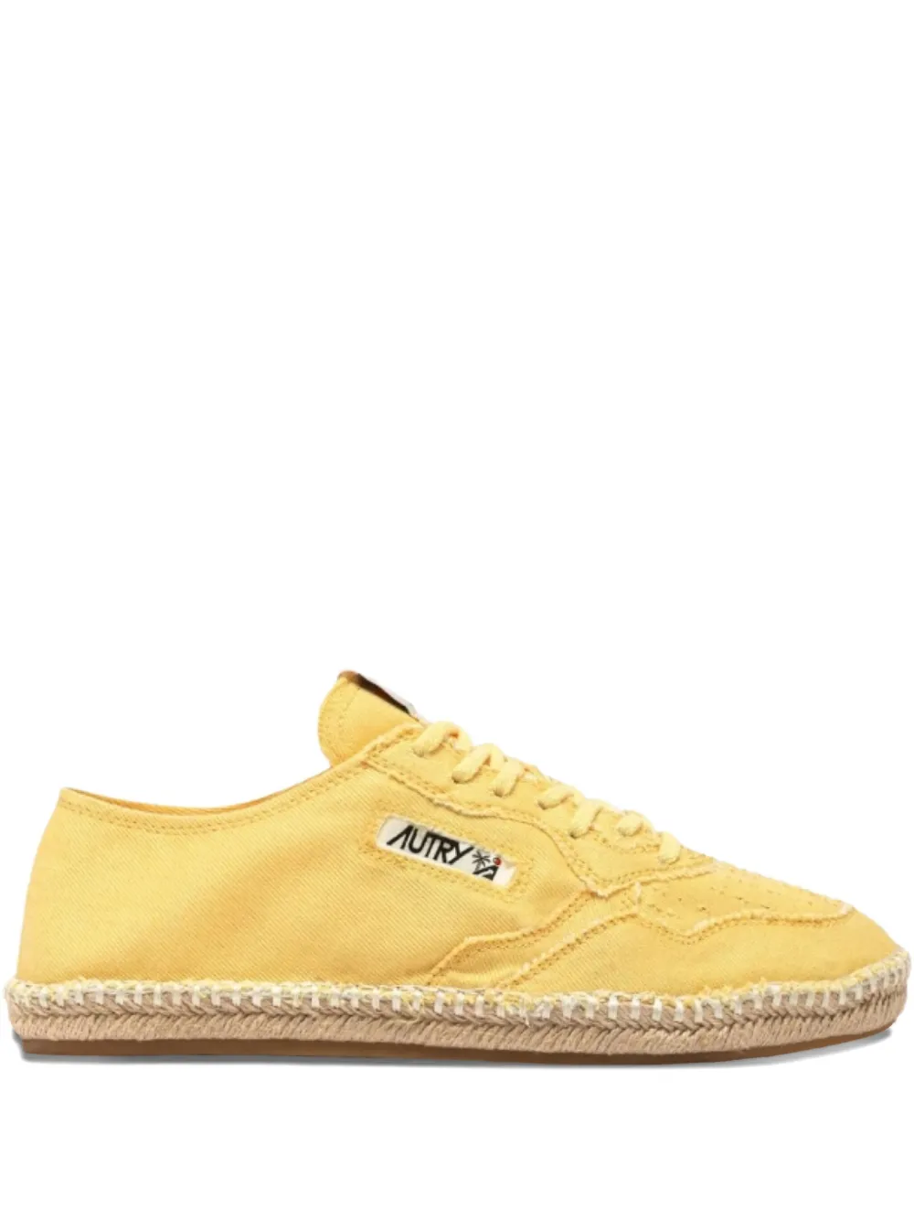 Autry Canvas Espadrille Shoes In Yellow