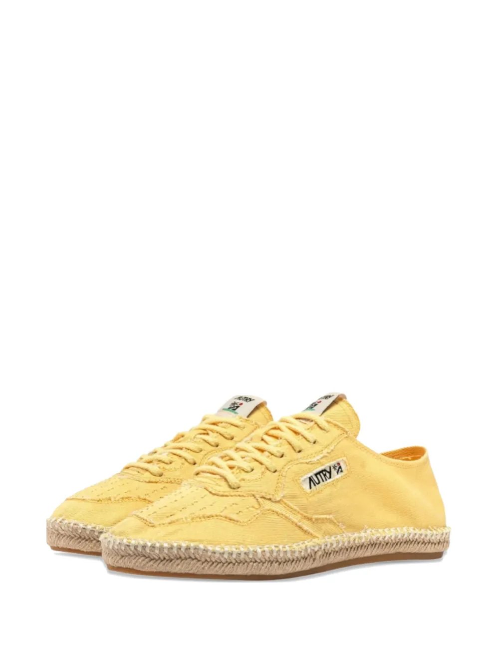 Autry Canvas Espadrille Shoes In Yellow