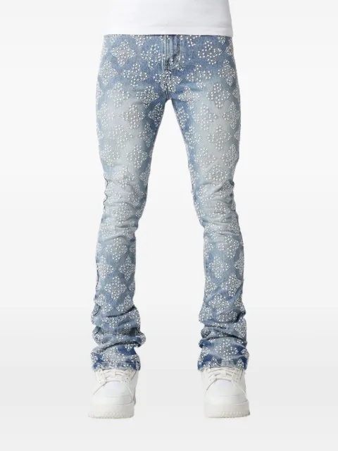 GUAPI Verzierte Aqua V4 Jeans
