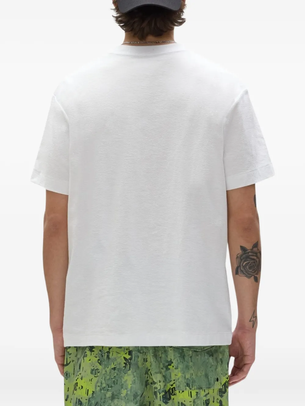 Purple Brand T-shirt met ronde hals en camouflageprint Groen
