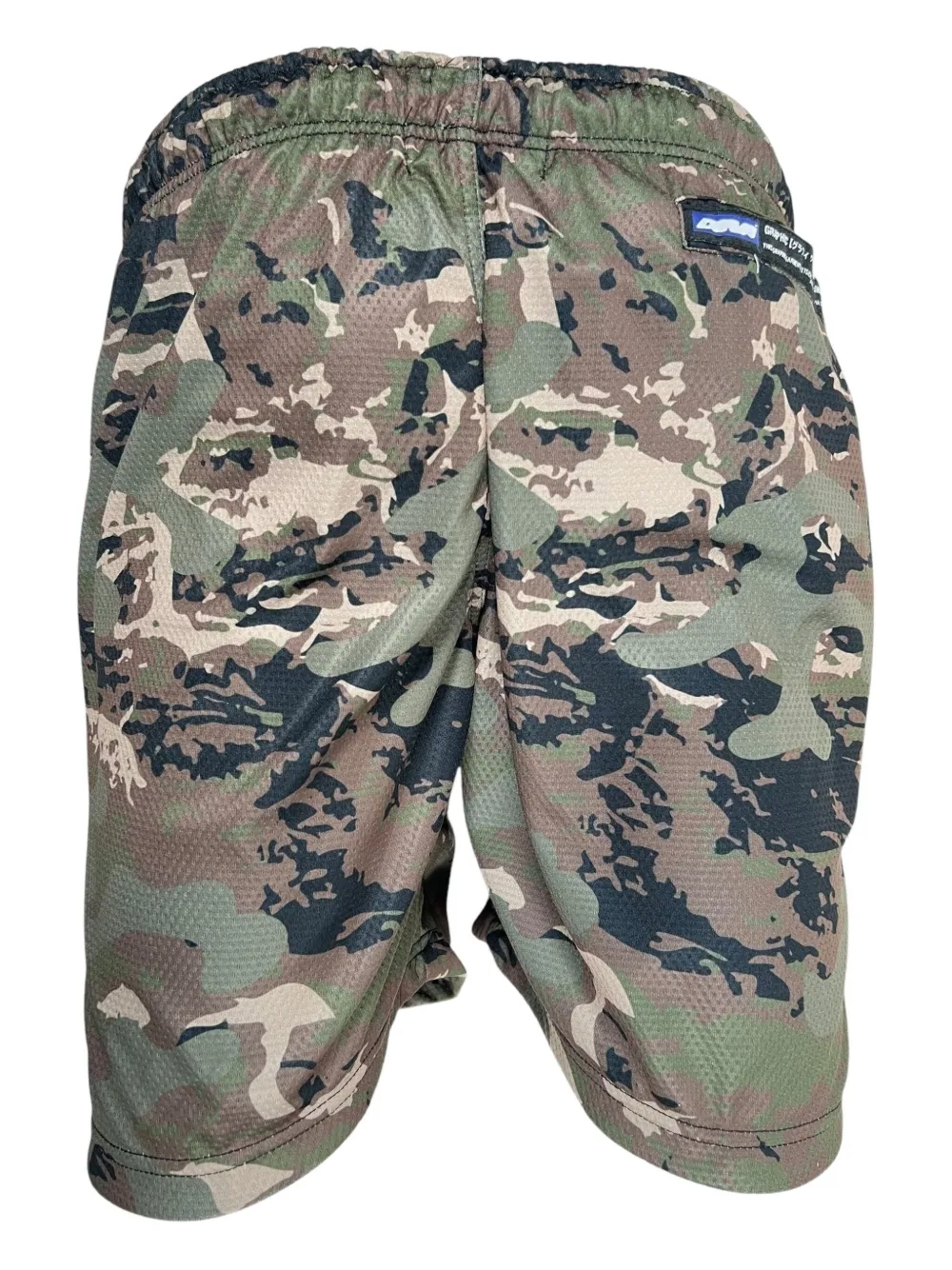 Devástates Mesh shorts met camouflageprint - Groen
