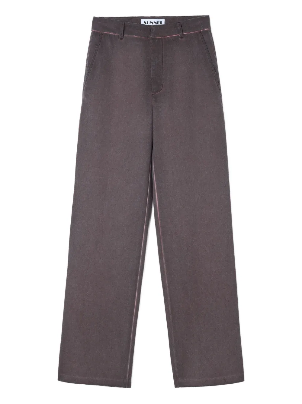 Sunnei Wool Trousers In Brown