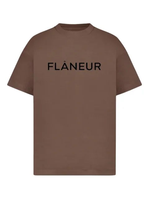 FLÂNEUR logo-print cotton T-shirt