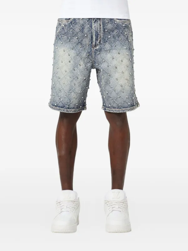 low-rise "Black Wash Blowout" slim jeans