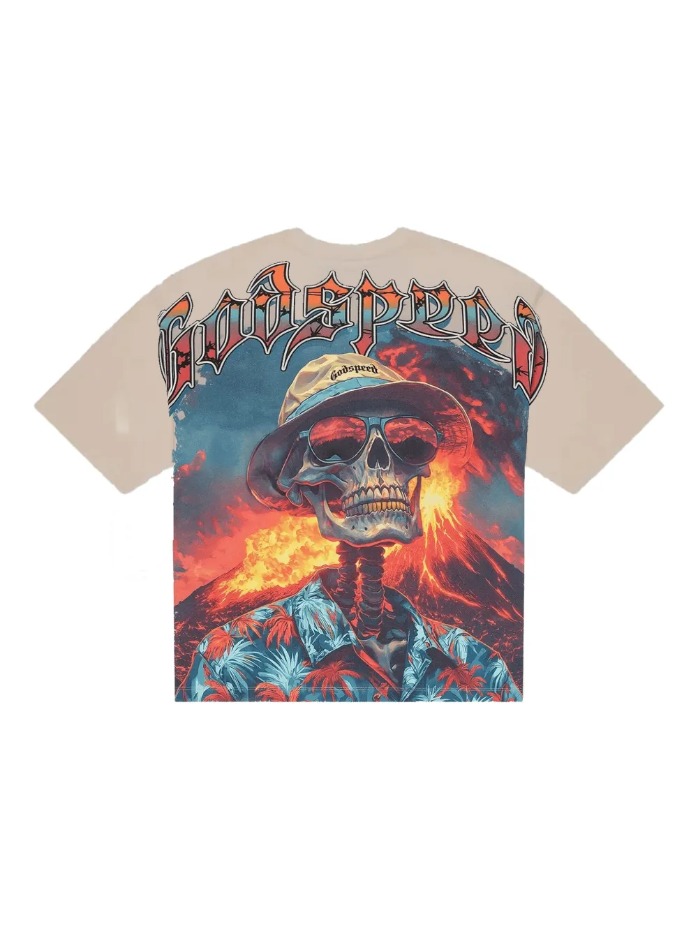 GODSPEED skull volcano T-shirt | T-Shirts | Image 2