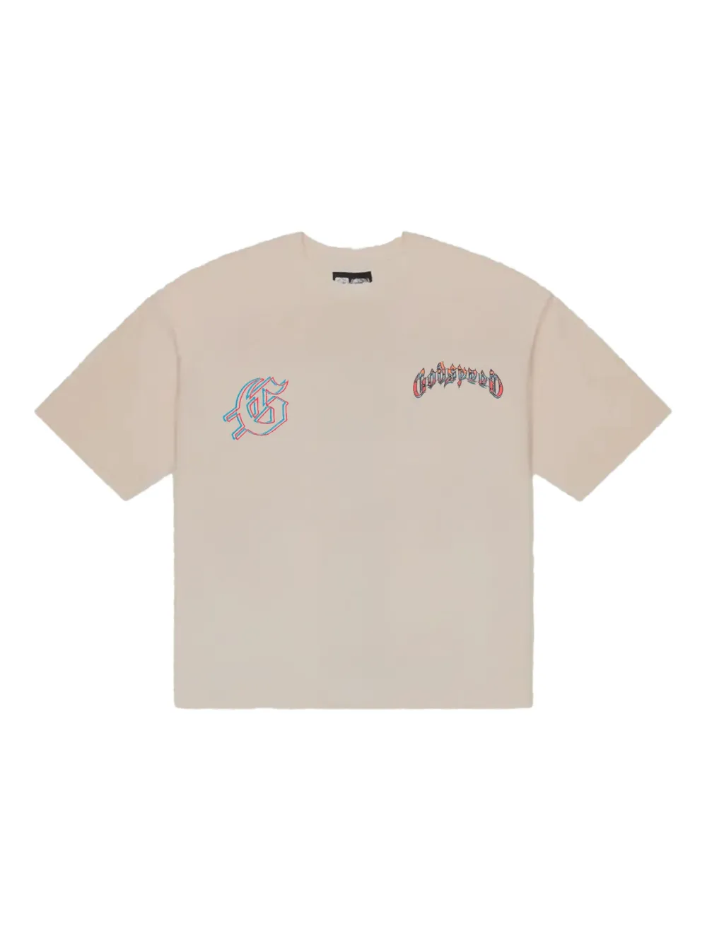 GODSPEED skull volcano T-shirt | White | Image 1