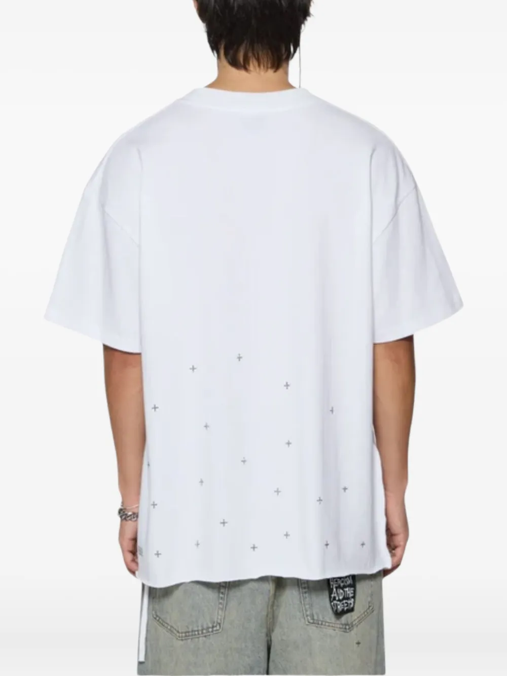 Ksubi T-shirt verfraaid met diamant Wit