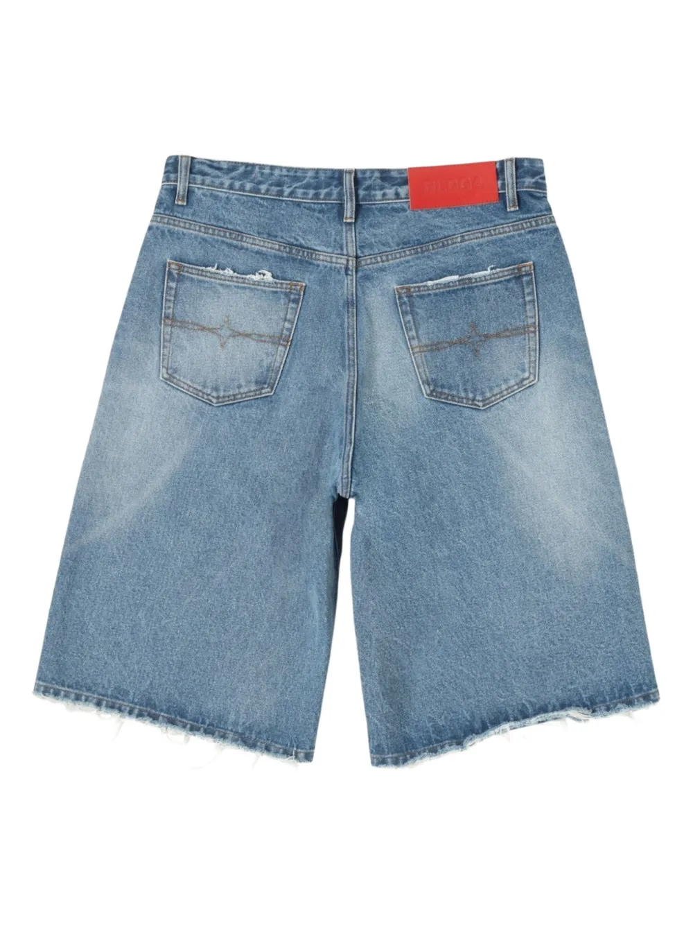 BLDG4 Tide rhinestone-embellished denim shorts | Denim Shorts | Image 2