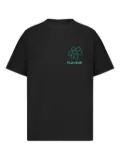 FLÂNEUR flower-graphic T-shirt - Black