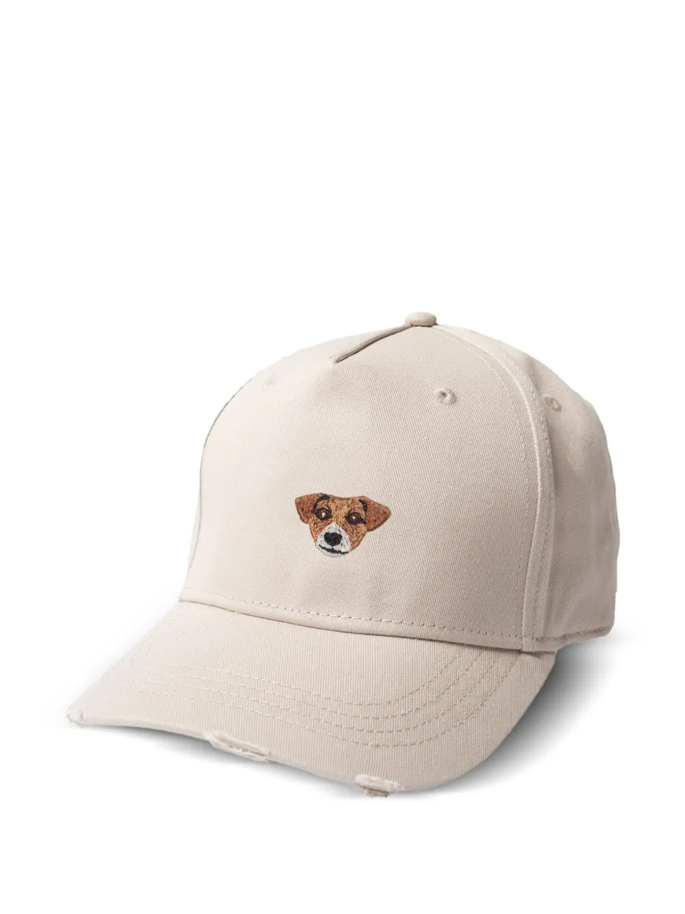 PELO FOUNDATION embroidered distressed baseball cap | Neutrals | Image 1