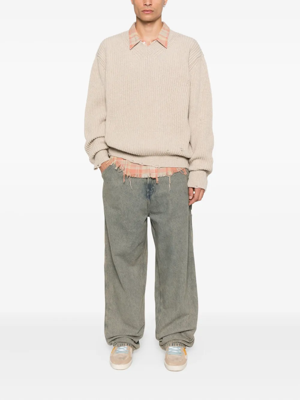 Carhartt WIP Jeans met riemlussen Blauw