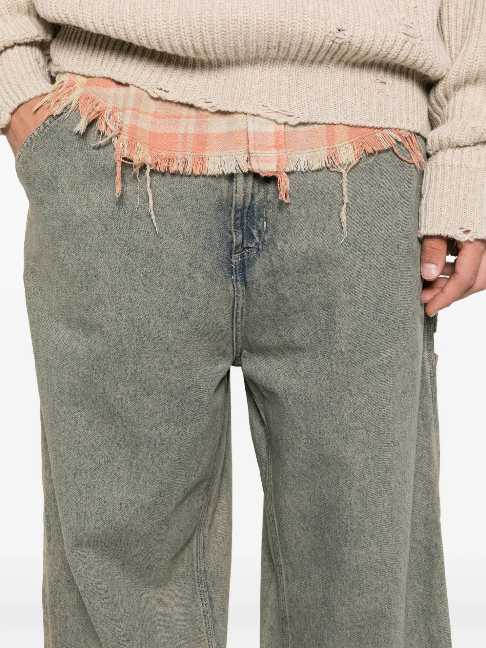 Carhartt WIP Jeans met riemlussen Blauw