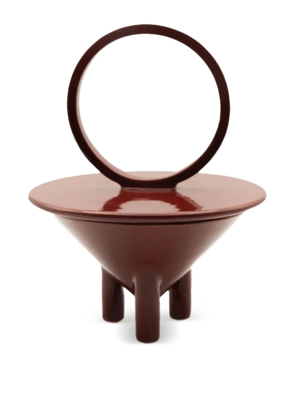 C'era Fragrance Terra Drop circular-handle candle (700g) | Red | Image 1